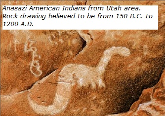 Dinosaur Utah Petroglyph