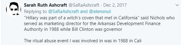 Sarah Ruth Ashcraft Tweet