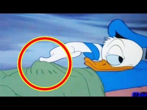 Donald Duck has an erection
