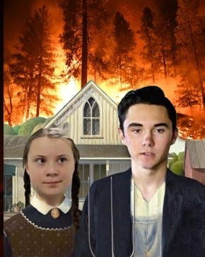 Greta Thunberg and David Hogg Satire
