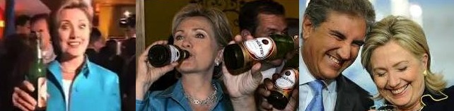 Hillary Clinton Getting Drunk