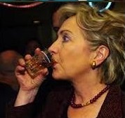 Hillary Clinton sipping more booze