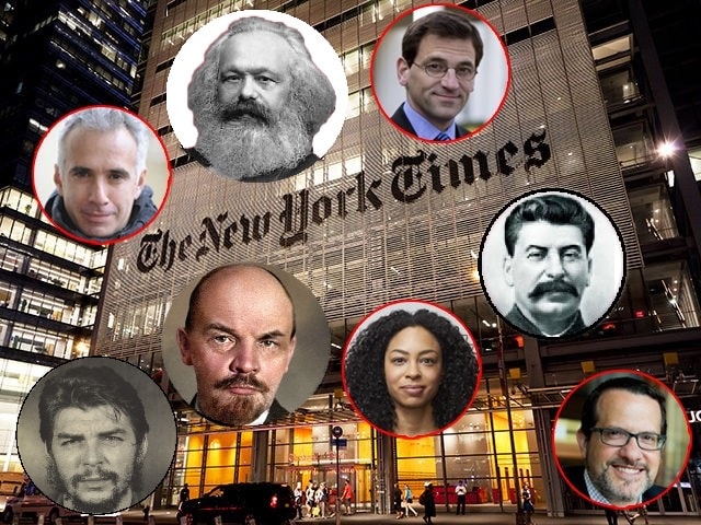 NY Times Building and reporter activists
