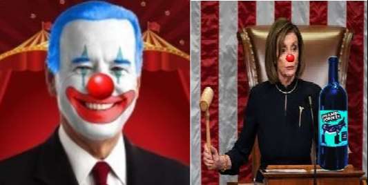 Biden Pelosi Clowns