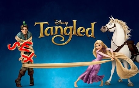 Subliminal sexual messaging tangled