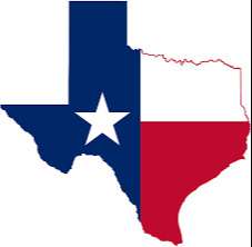 Texas flag state outline