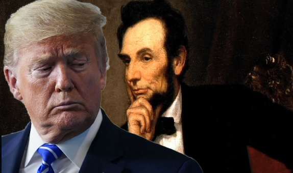 Lincoln looks at Trump