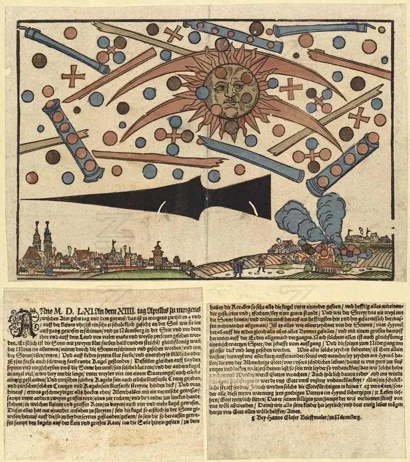 UFO Battle Nuremburg Germany 1561
