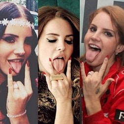 Entertainment Icons mocking tongues