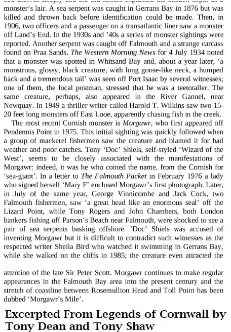 Legends of Cornwall excerpt