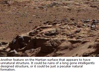 Possible ruins - foundation of long gone building on Mars