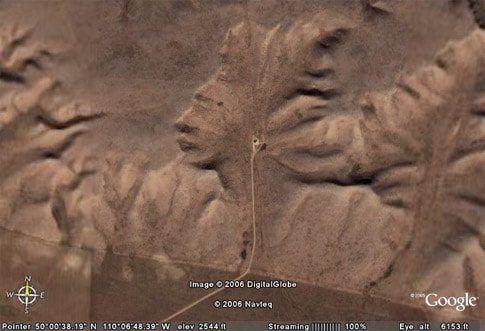 Google Maps Face in Terrain